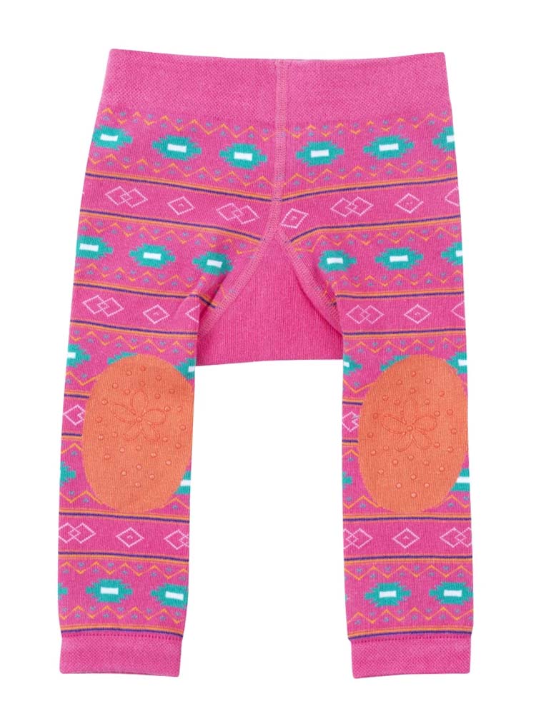 Zoocchini - Baby and Toddler Leggings & Socks Set - Grip Easy Comfort Crawlers - Laney the Llama 12 to18 M - Stylemykid.com