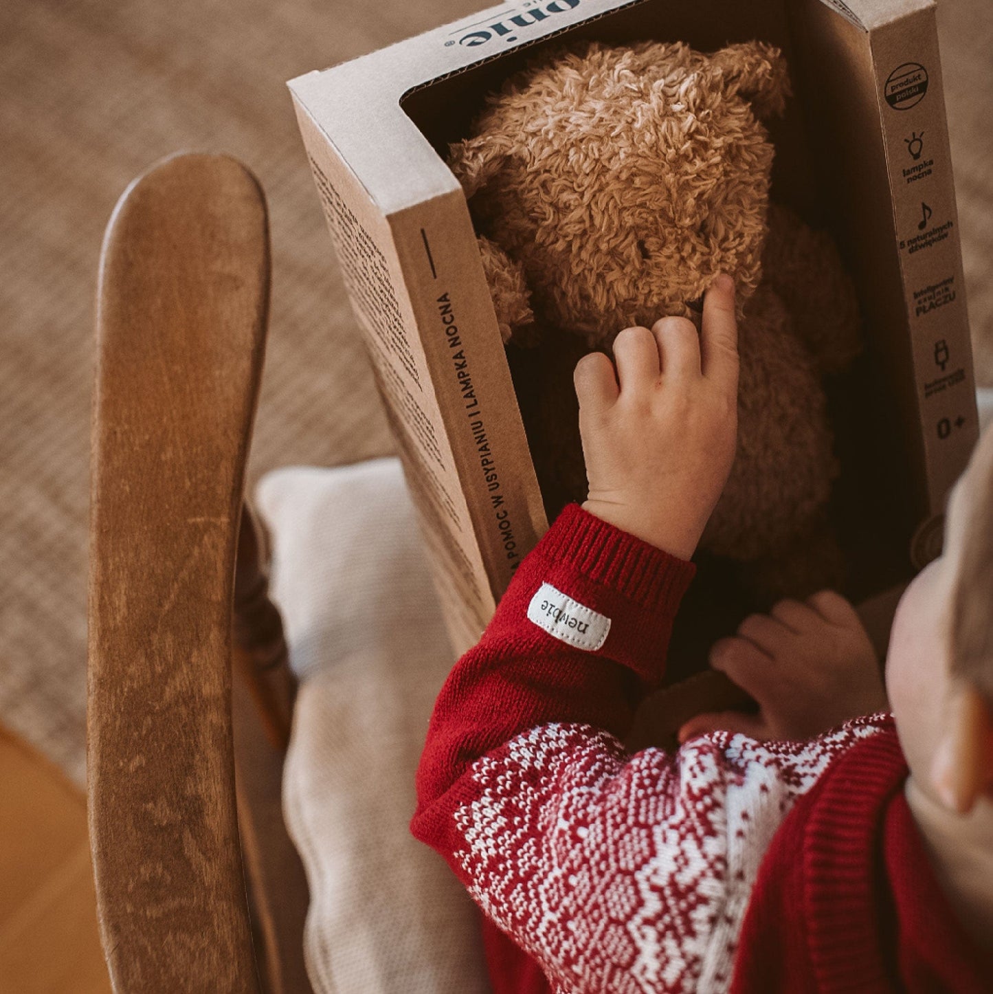 Moonie - Humming Bear with Nightlight - Sand - Stylemykid.com