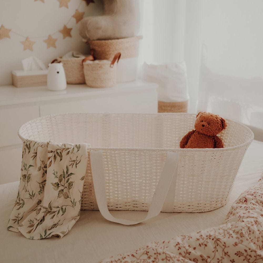 Grass Moses Basket With Mattress - Stylemykid.com