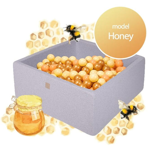 Luxury Cotton Square Ball Pit - Honey For Kids By MeowBaby - Stylemykid.com