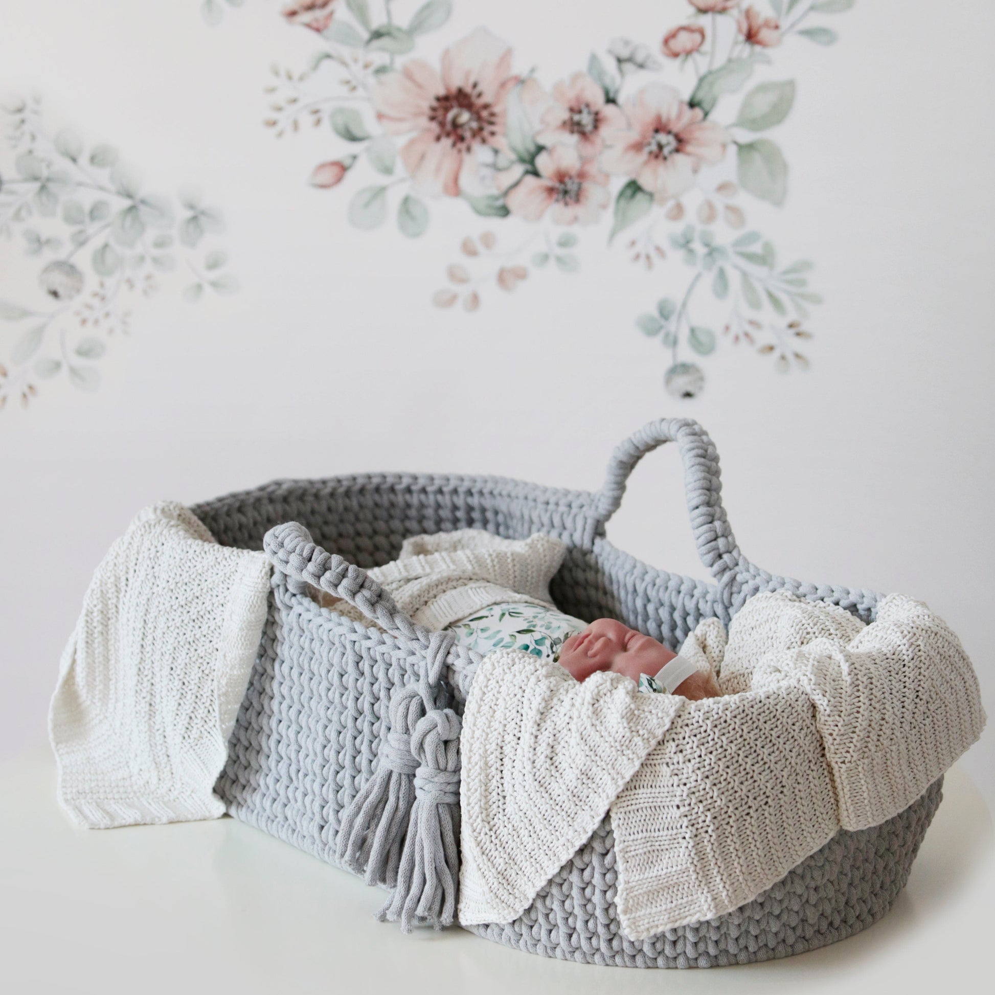 Moses Basket - Light Grey - Stylemykid.com