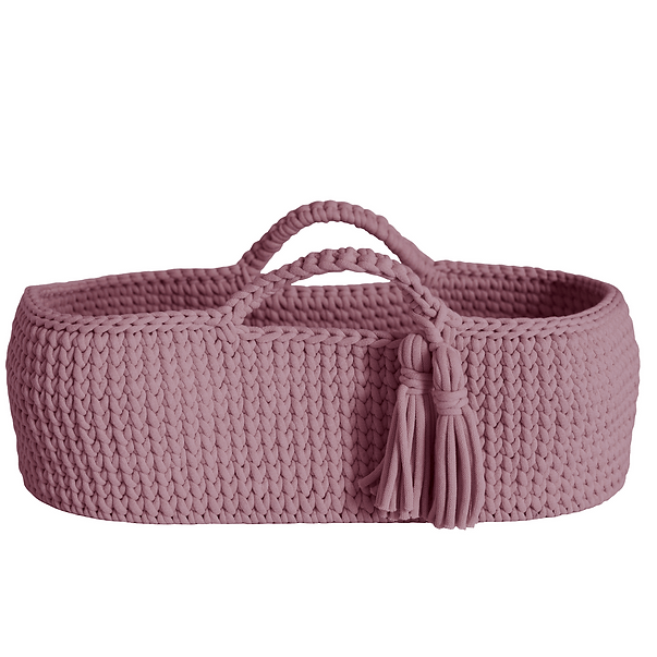 Moses Basket - Dirty Pink - Stylemykid.com