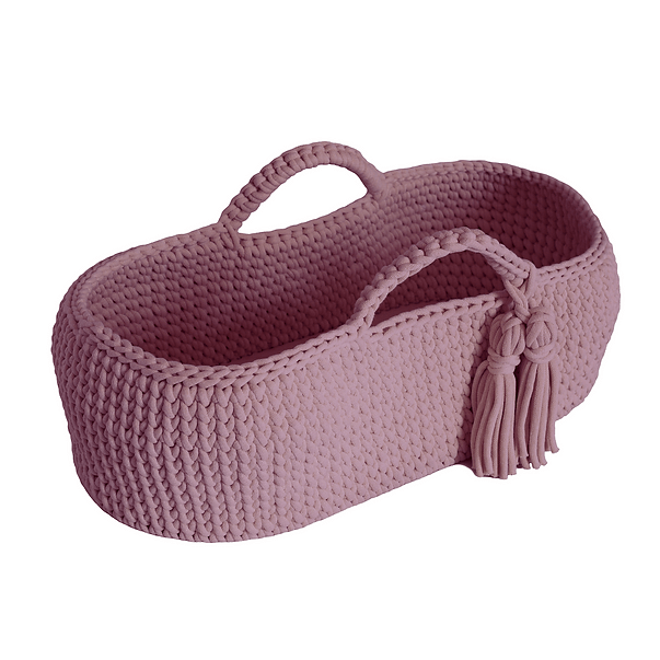 Moses Basket - Dirty Pink - Stylemykid.com
