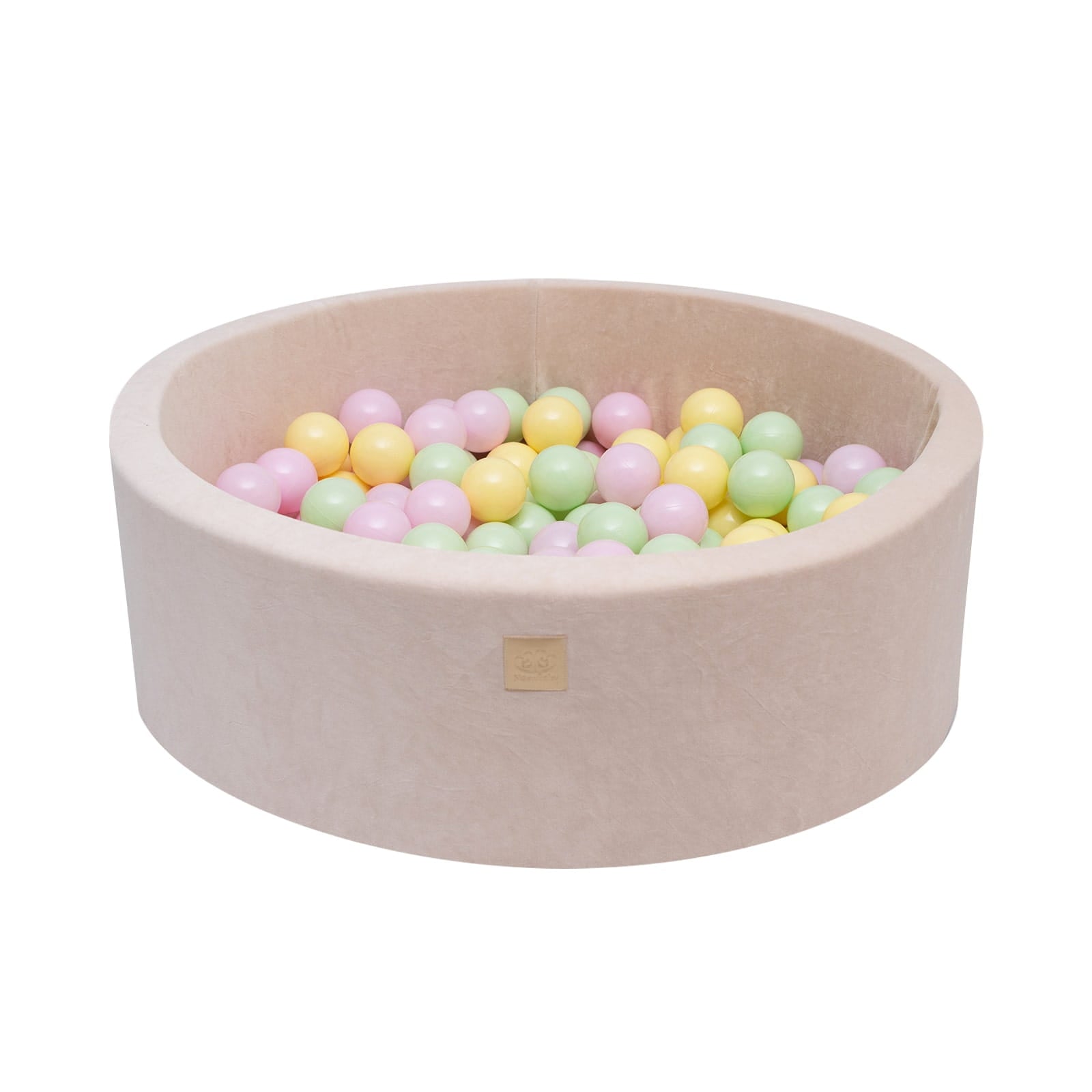 Luxury Velvet Round Ball Pit - Spring For Kids By MeowBaby - Stylemykid.com