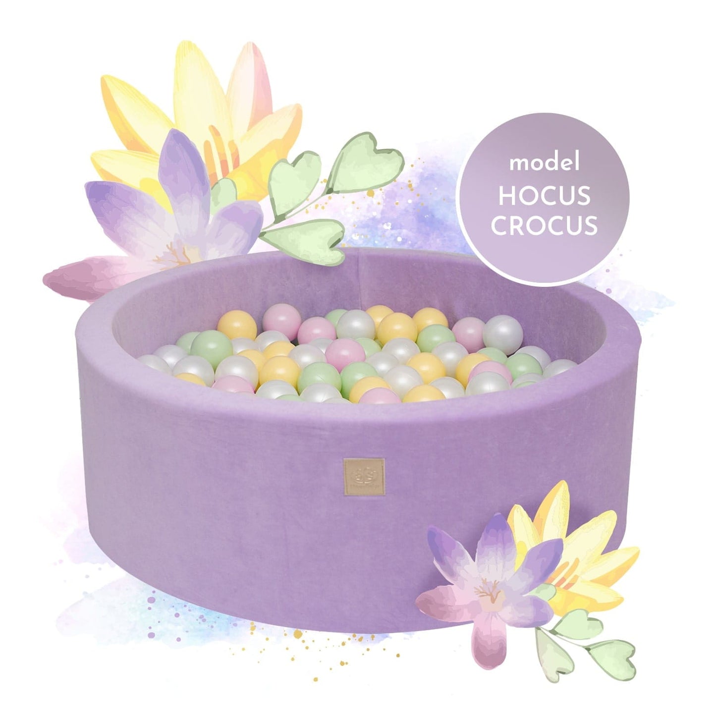 Luxury Velvet Round Ball Pit - Hocus Crocus For Kids By MeowBaby - Stylemykid.com