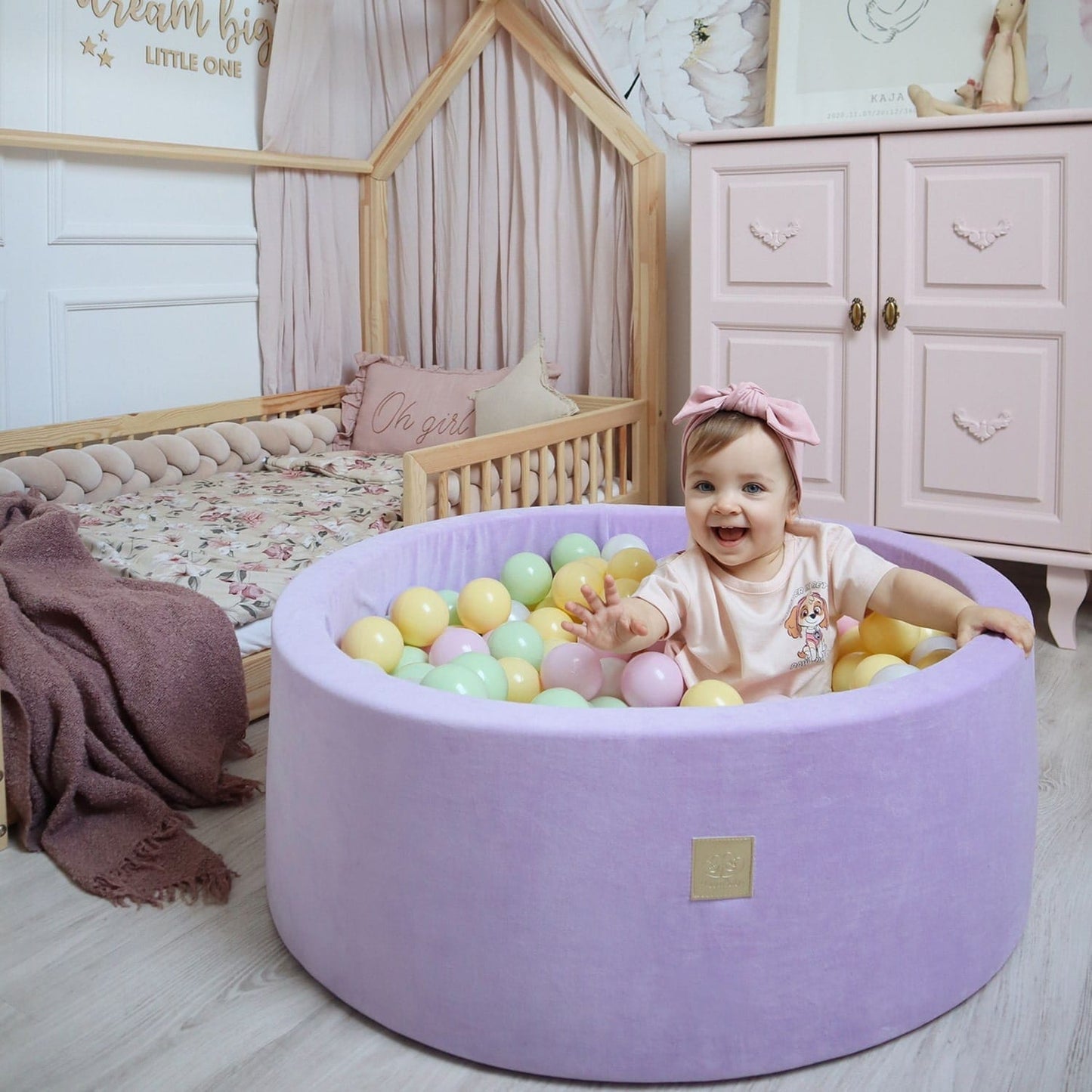 Luxury Velvet Round Ball Pit - Hocus Crocus For Kids By MeowBaby - Stylemykid.com