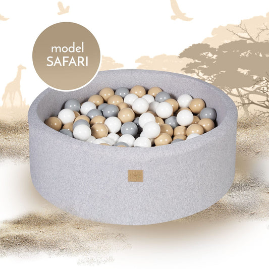 Luxury Cotton Round Ball Pit - Safari For Kids By MeowBaby - Stylemykid.com