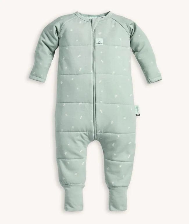 Organic Winter Long Sleeved Sleep Onesie - Sage - Stylemykid.com