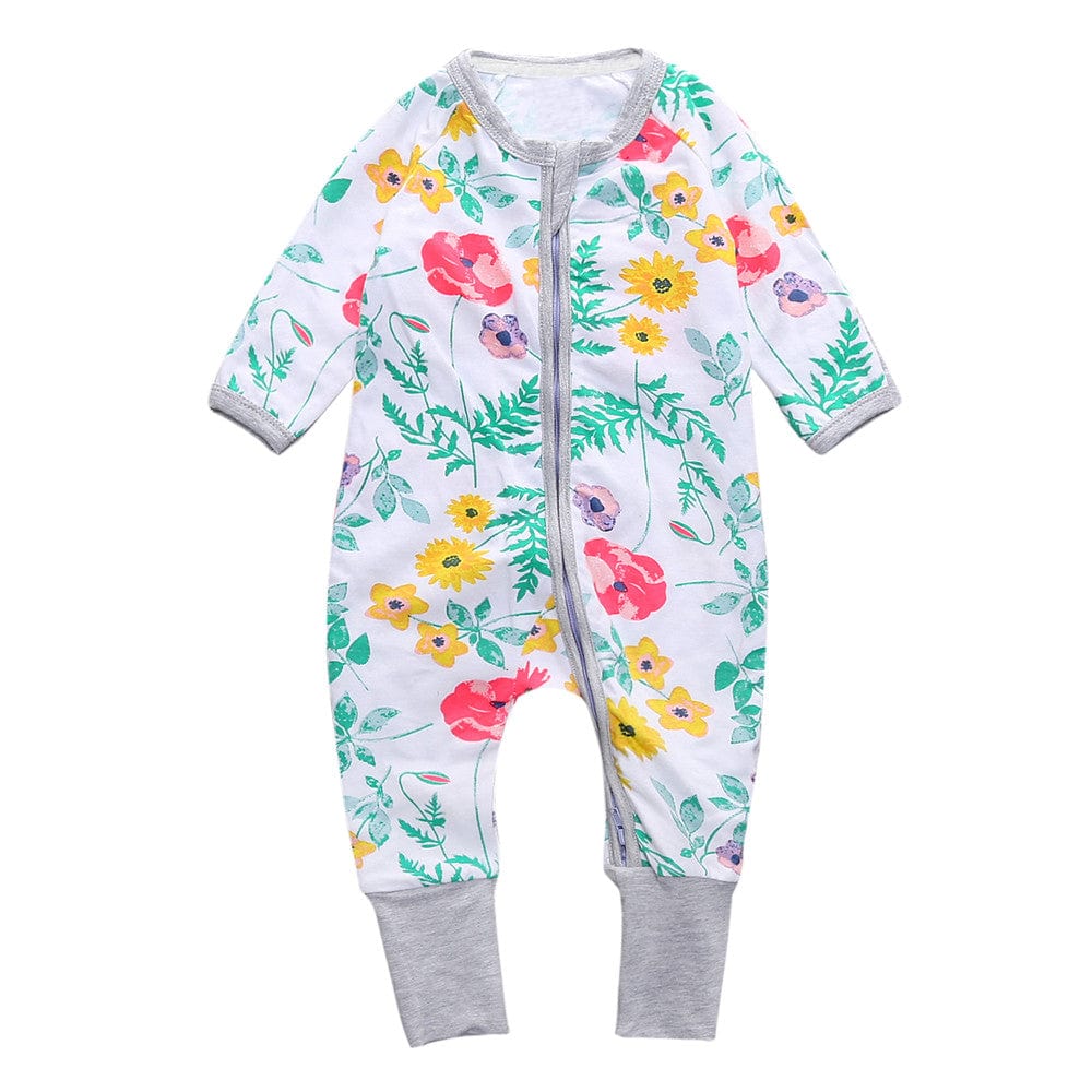 Floral Dreams Zip Sleepsuit - Stylemykid.com