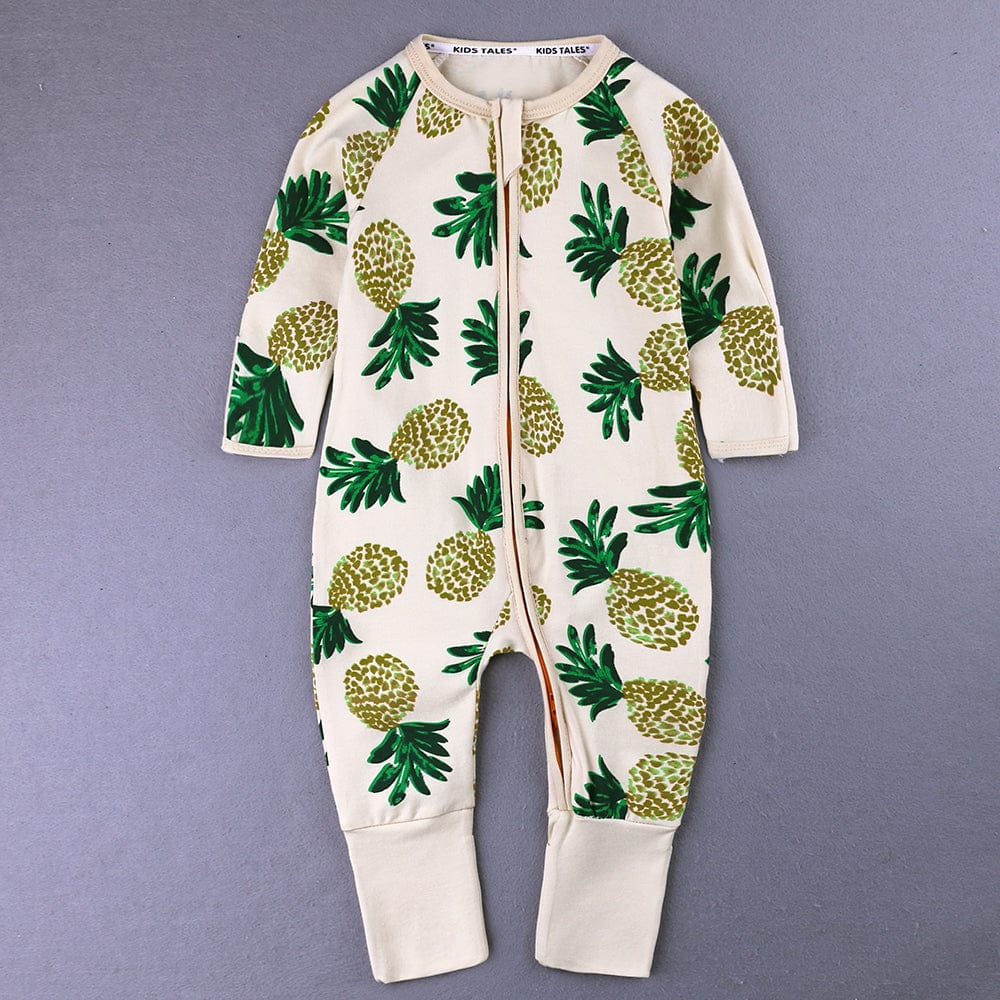 Pineapple Perfection Zip Sleepsuit - Stylemykid.com
