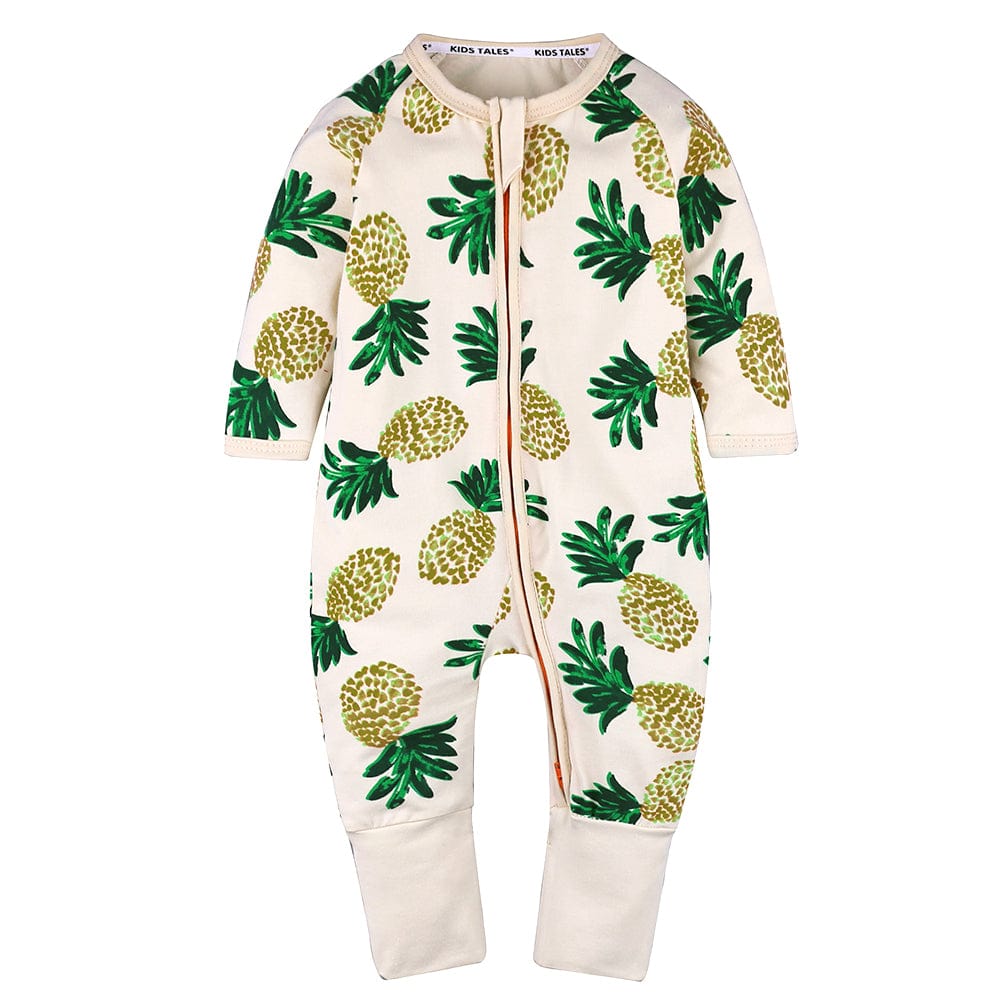 Pineapple Perfection Zip Sleepsuit - Stylemykid.com