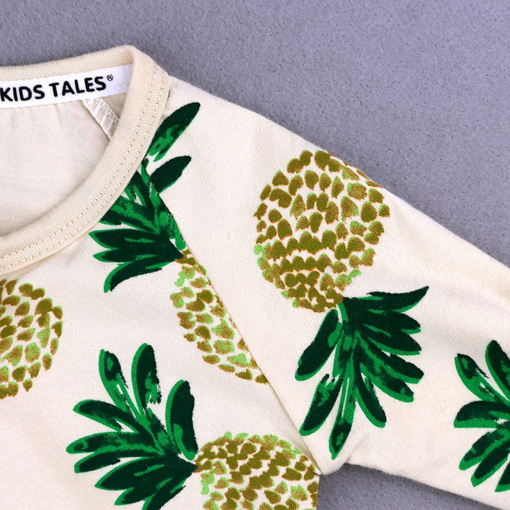 Pineapple Perfection Zip Sleepsuit - Stylemykid.com