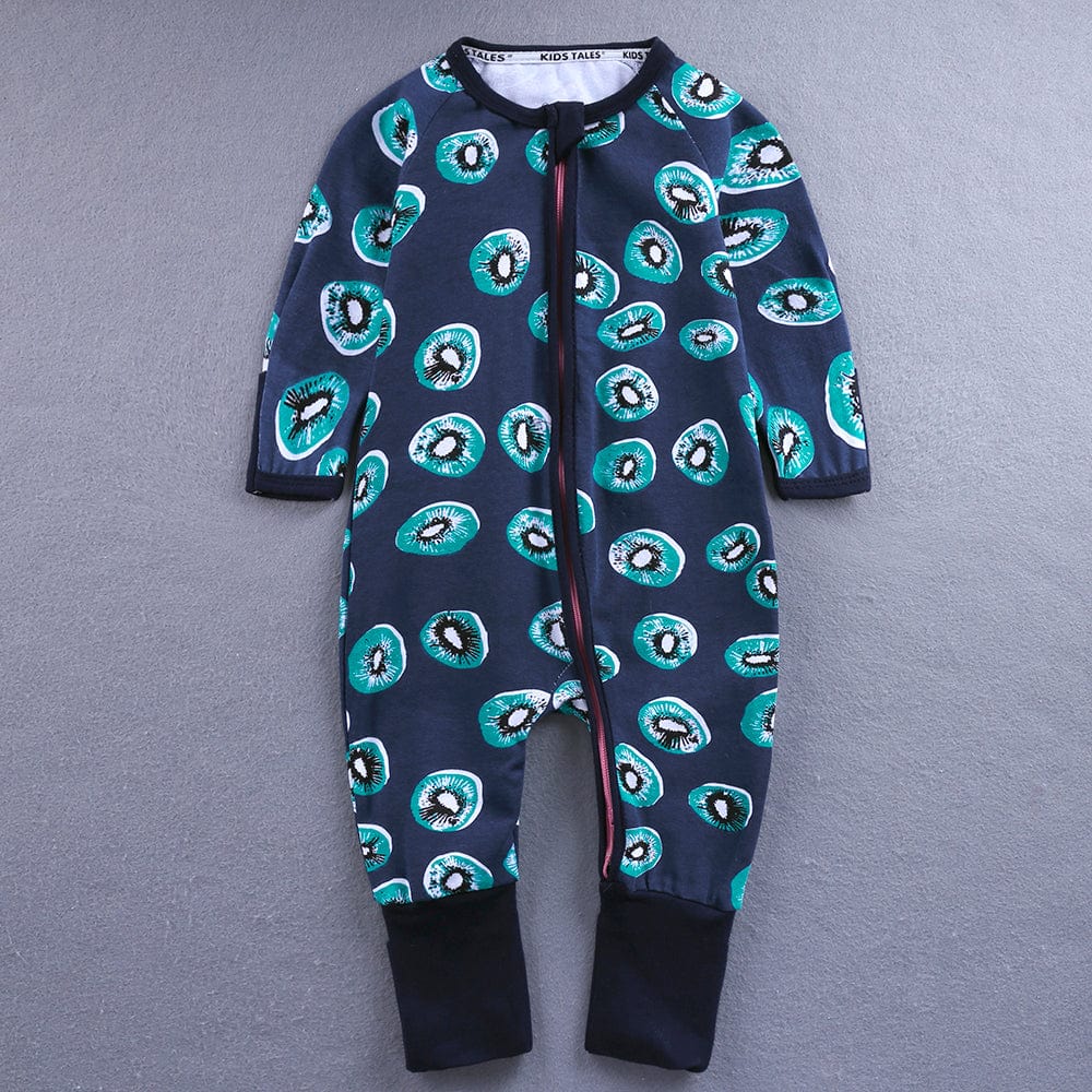Cute Kiwi Zip Sleepsuit - Stylemykid.com