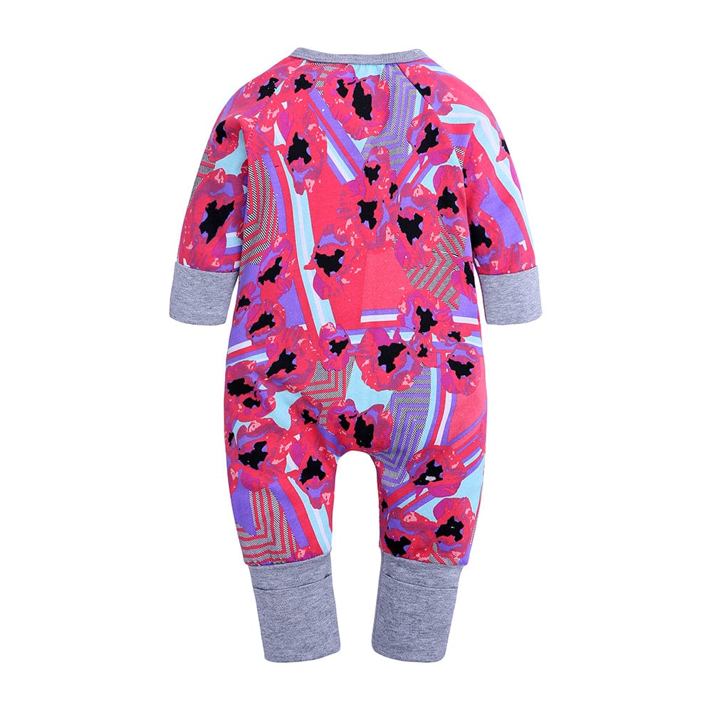 Pink Posy Zip Sleepsuit - Stylemykid.com