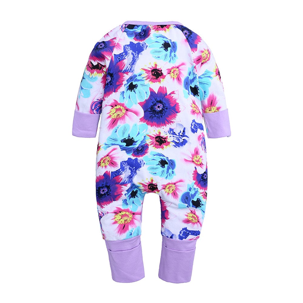 Bloomin Lilac Zip Sleepsuit - Stylemykid.com