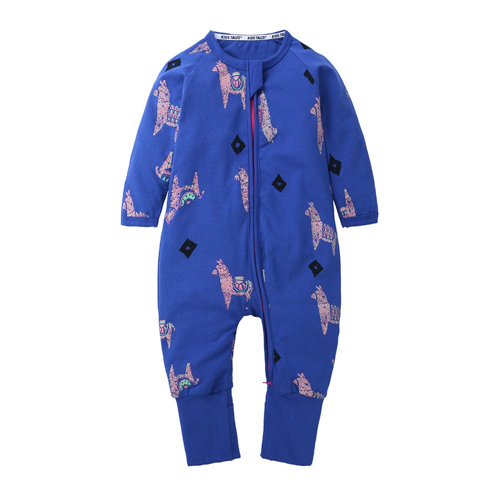 Llama Love Zip Sleepsuit - Stylemykid.com