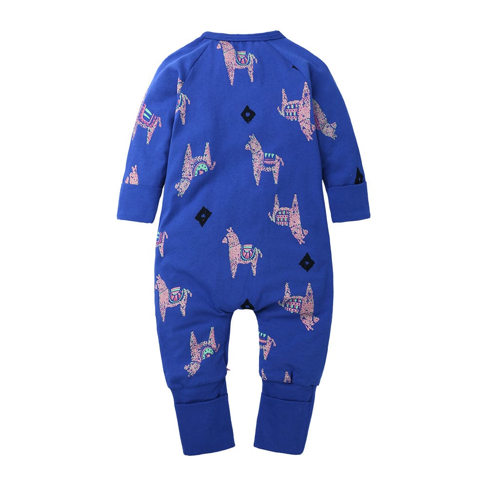 Llama Love Zip Sleepsuit - Stylemykid.com