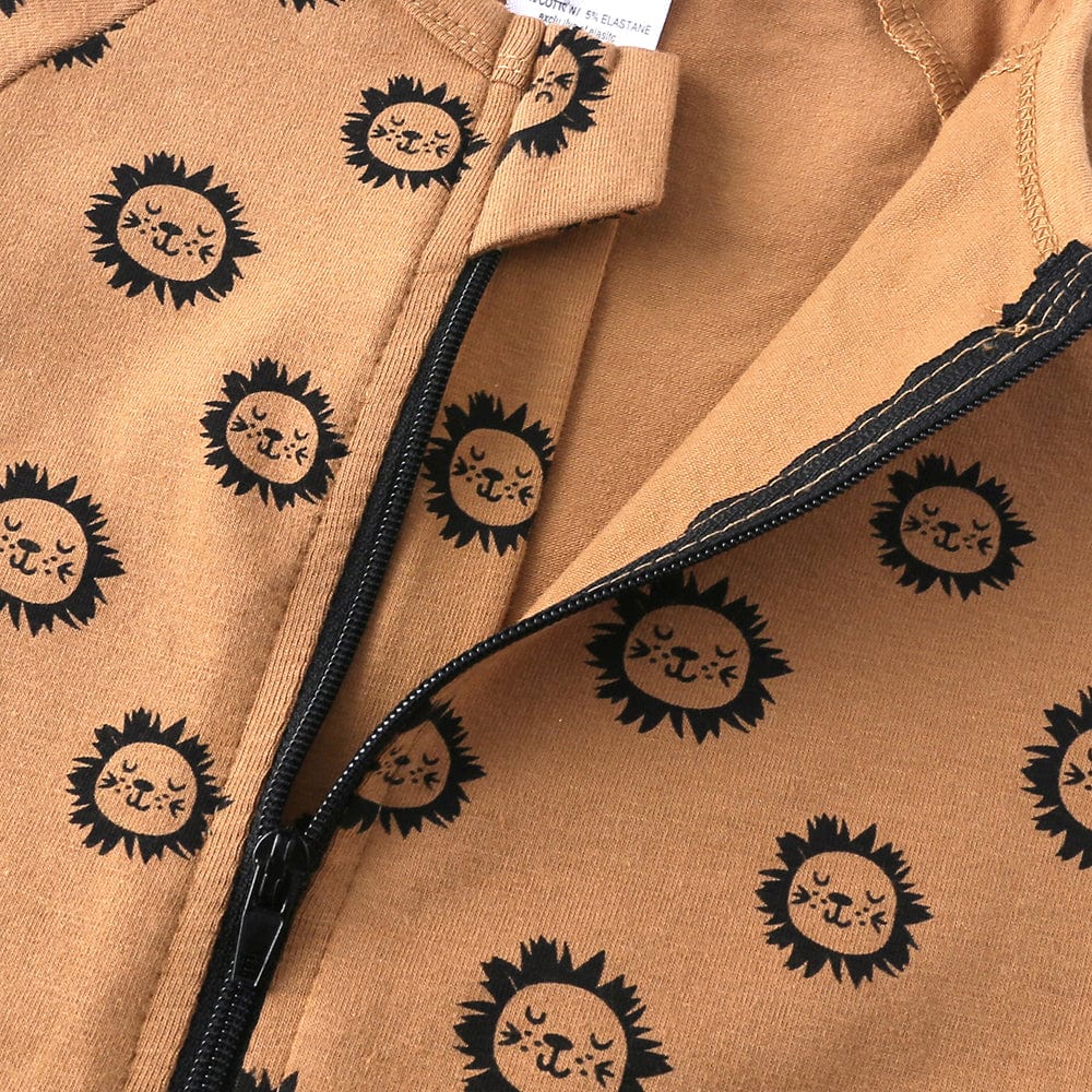 Brave Lion Zip Sleepsuit - Stylemykid.com