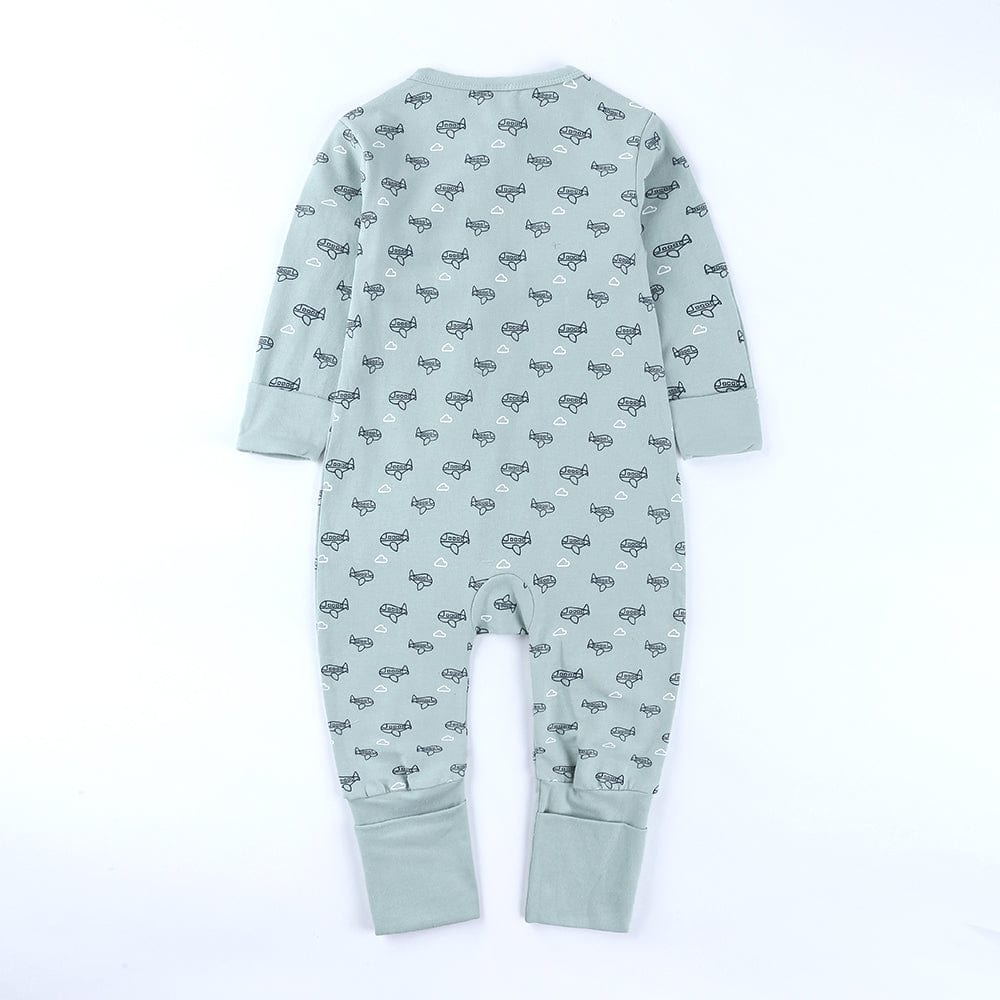 Baby Blue Buddy Zip Sleepsuit - Stylemykid.com