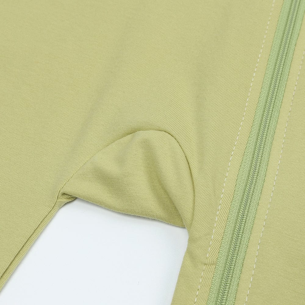 Lime Green Zip Sleepsuit - Stylemykid.com