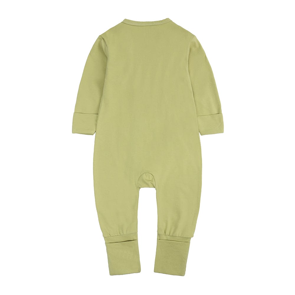 Lime Green Zip Sleepsuit - Stylemykid.com