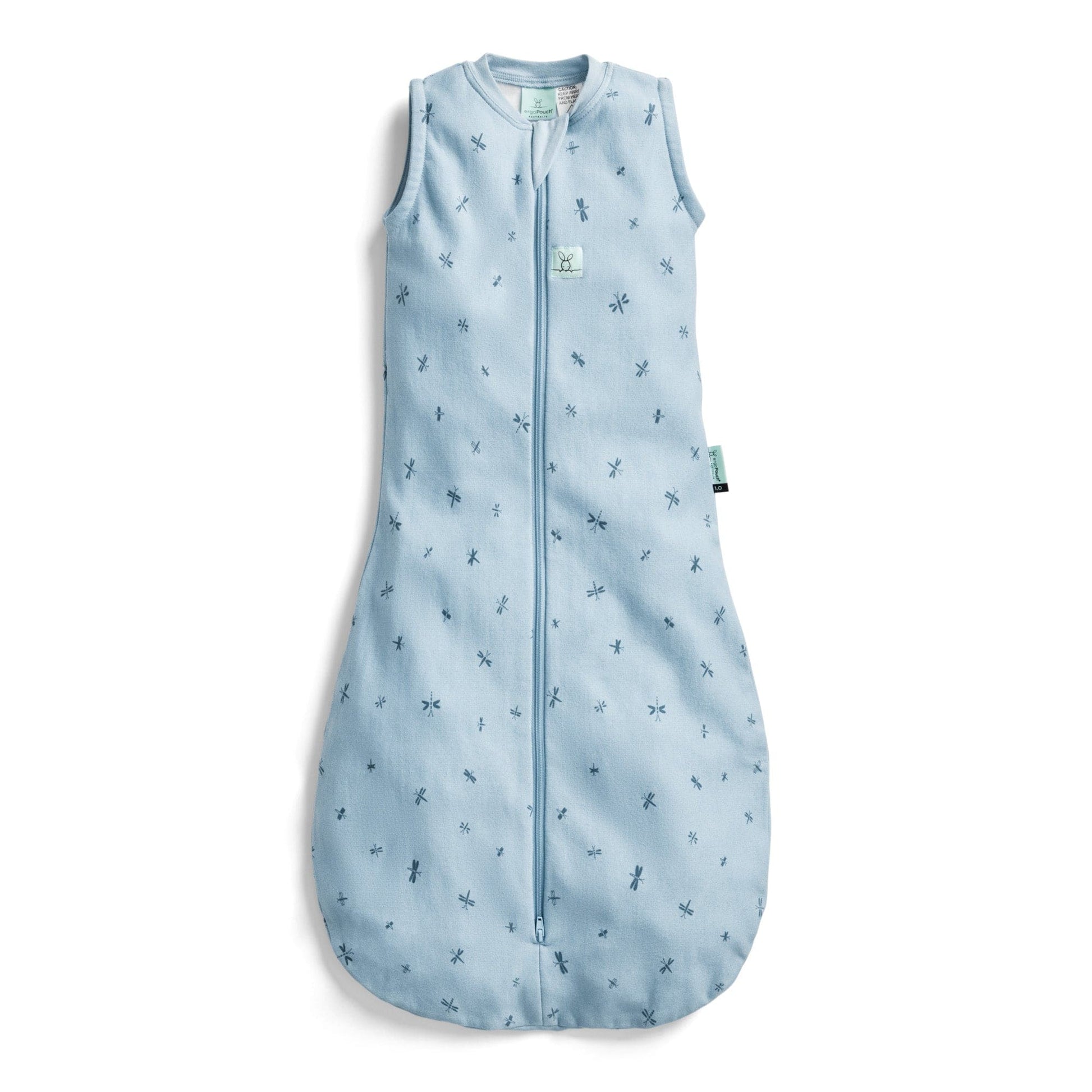 ErgoPouch - Organic All Year Jersey Sleeping Bag - Dragonfly - 1.0 TOG - Stylemykid.com