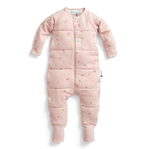 Organic Winter Long Sleeved Sleep Onesie - Extra Warm - Daisies - Stylemykid.com