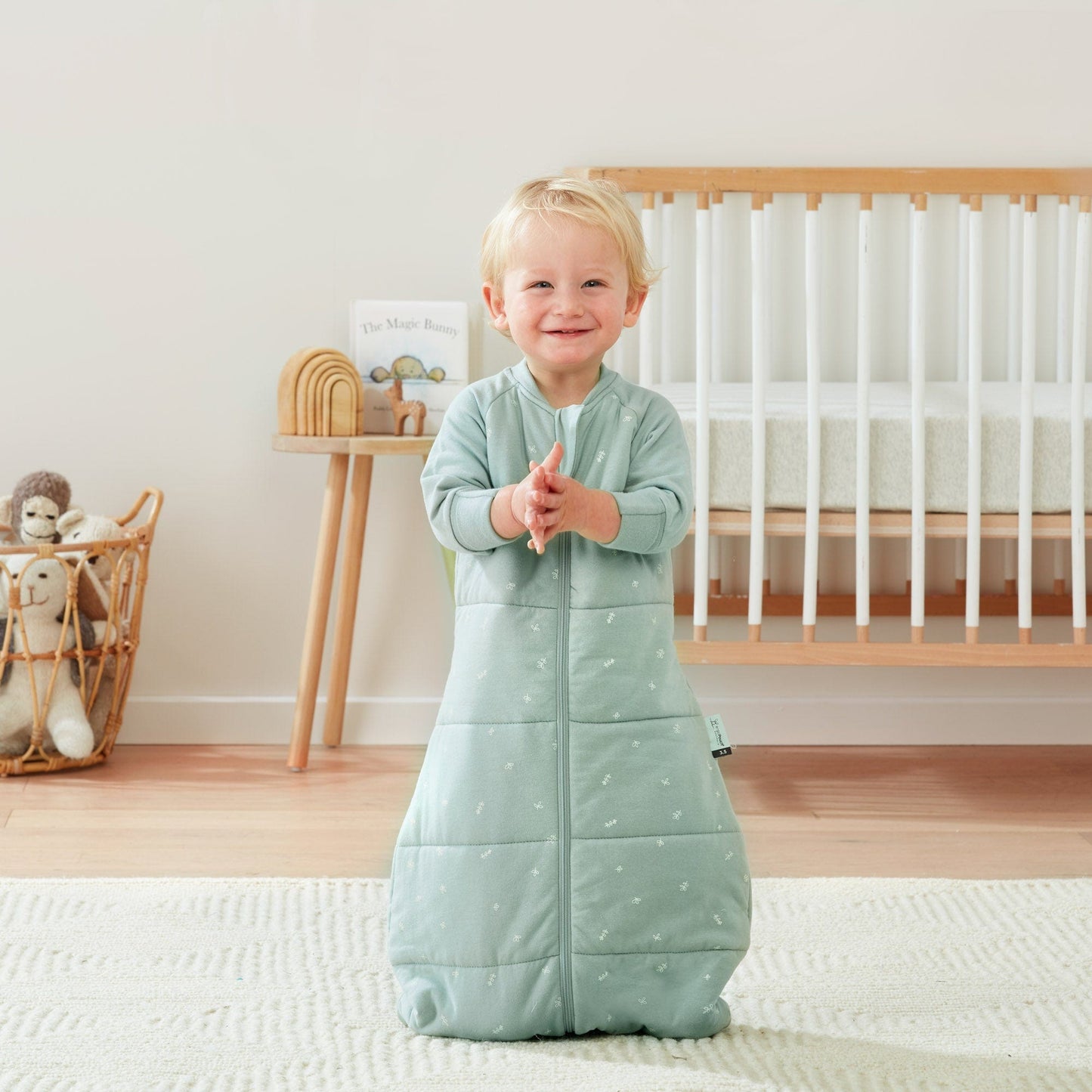 ErgoPouch - Jersey Sleeping Bag - Sage - 3.5 TOG - Stylemykid.com