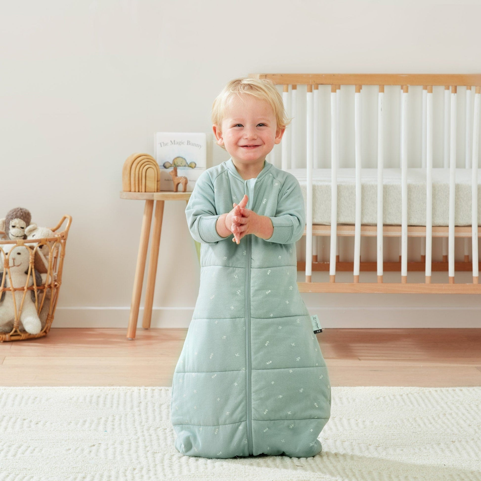 ErgoPouch - Jersey Sleeping Bag - Sage - 3.5 TOG - Stylemykid.com