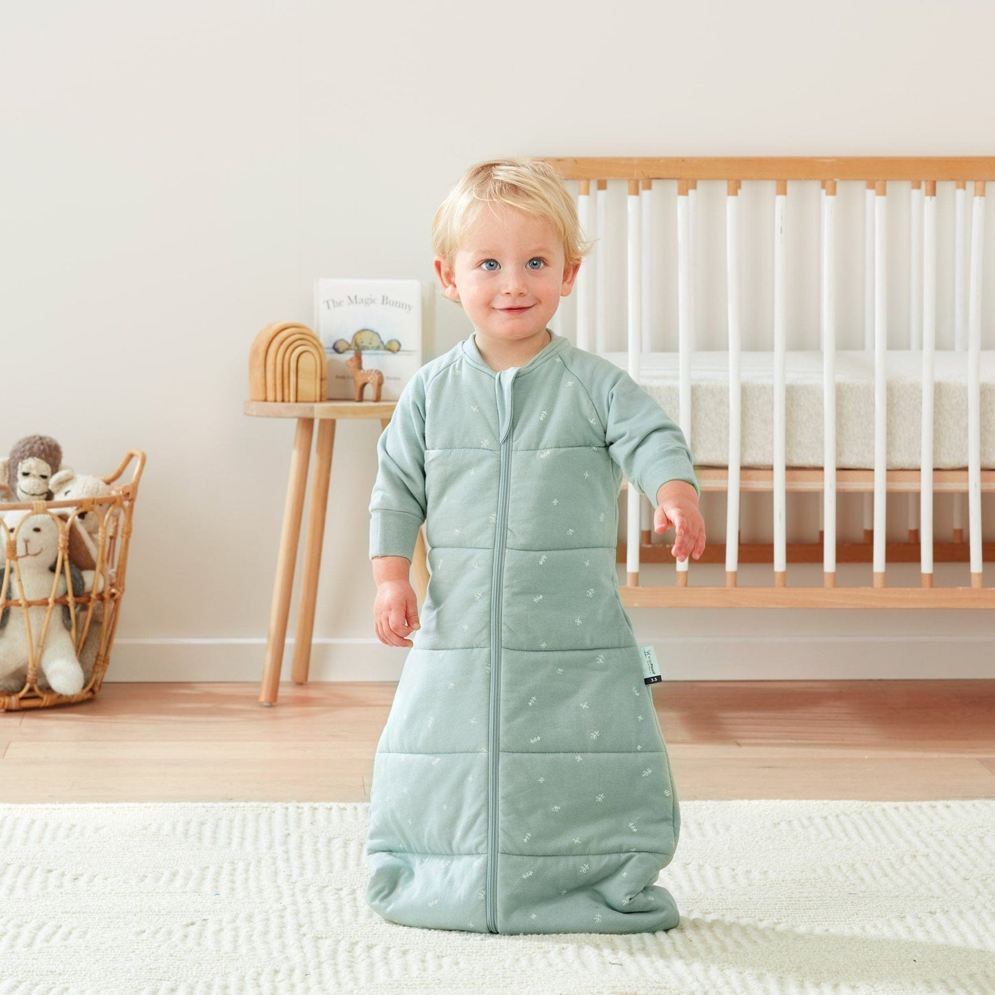 ErgoPouch - Jersey Sleeping Bag - Sage - 3.5 TOG - Stylemykid.com