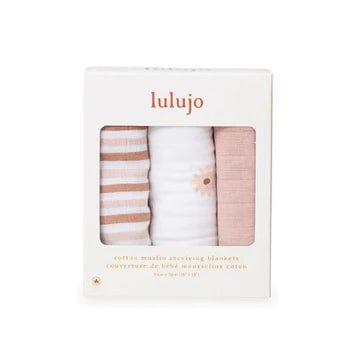 Receiving Blankets Minis For Baby By Lulujo - 4 Pack - Stylemykid.com