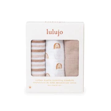 Receiving Blankets Minis For Baby By Lulujo - 4 Pack - Stylemykid.com