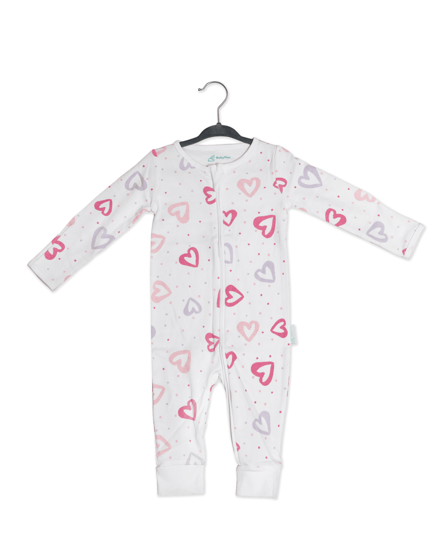 Organic Cotton Double Zip Sleepsuit For Baby By BabyMac - Stylemykid.com