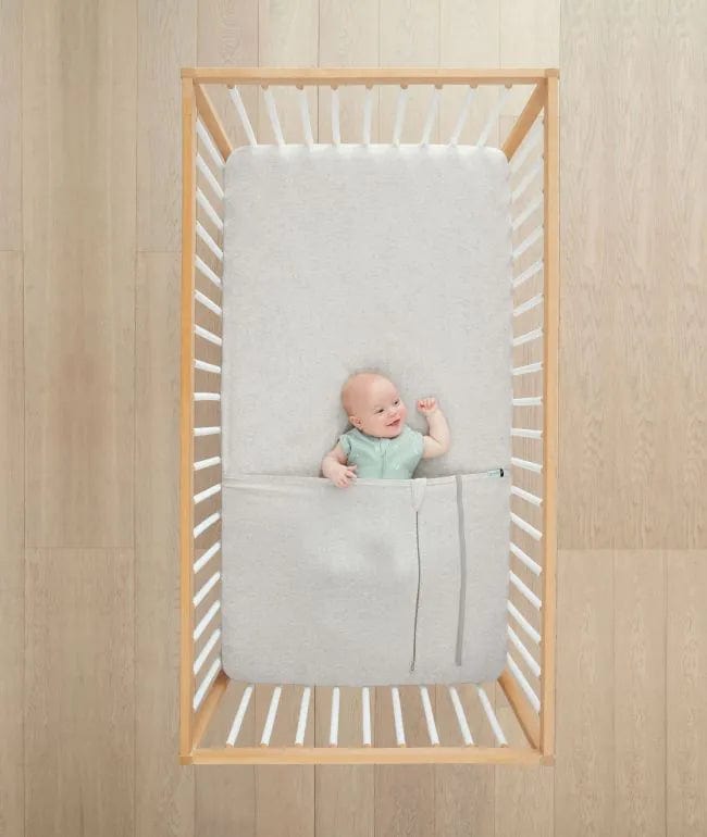 Crib Tuck Sheet - Grey Marle For Baby By ergoPouch - Stylemykid.com