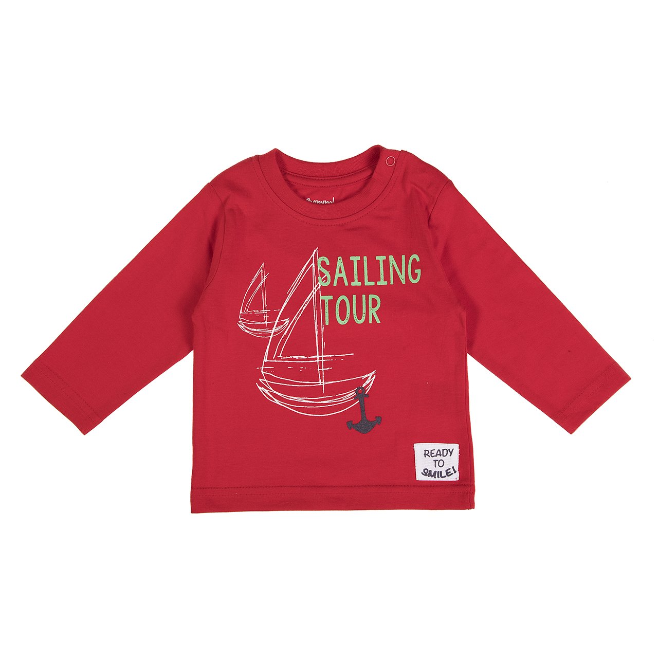 Babybol - Red Sailing Tour Long Sleeve Top - Stylemykid.com