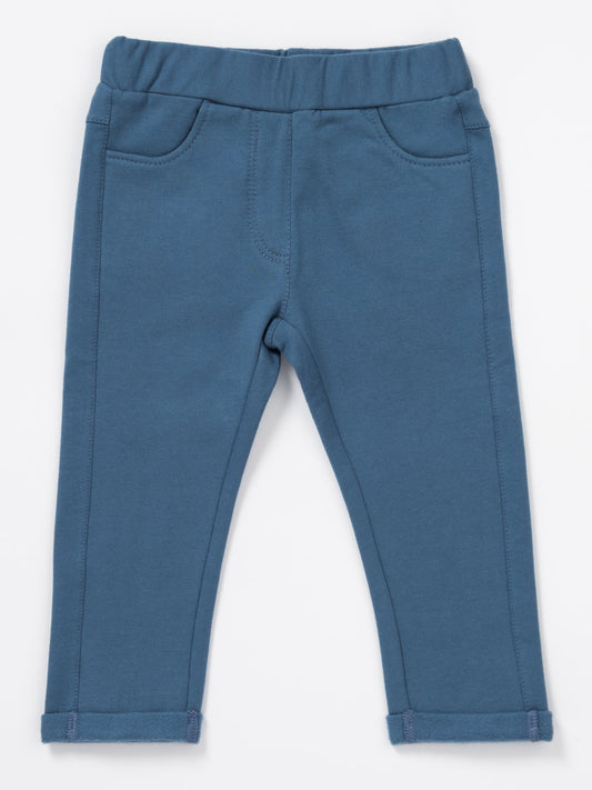 Artie - Blue French Terry Bottoms 6-9 months - Stylemykid.com