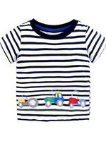 Tractor Stripes Kids T-Shirt - Stylemykid.com