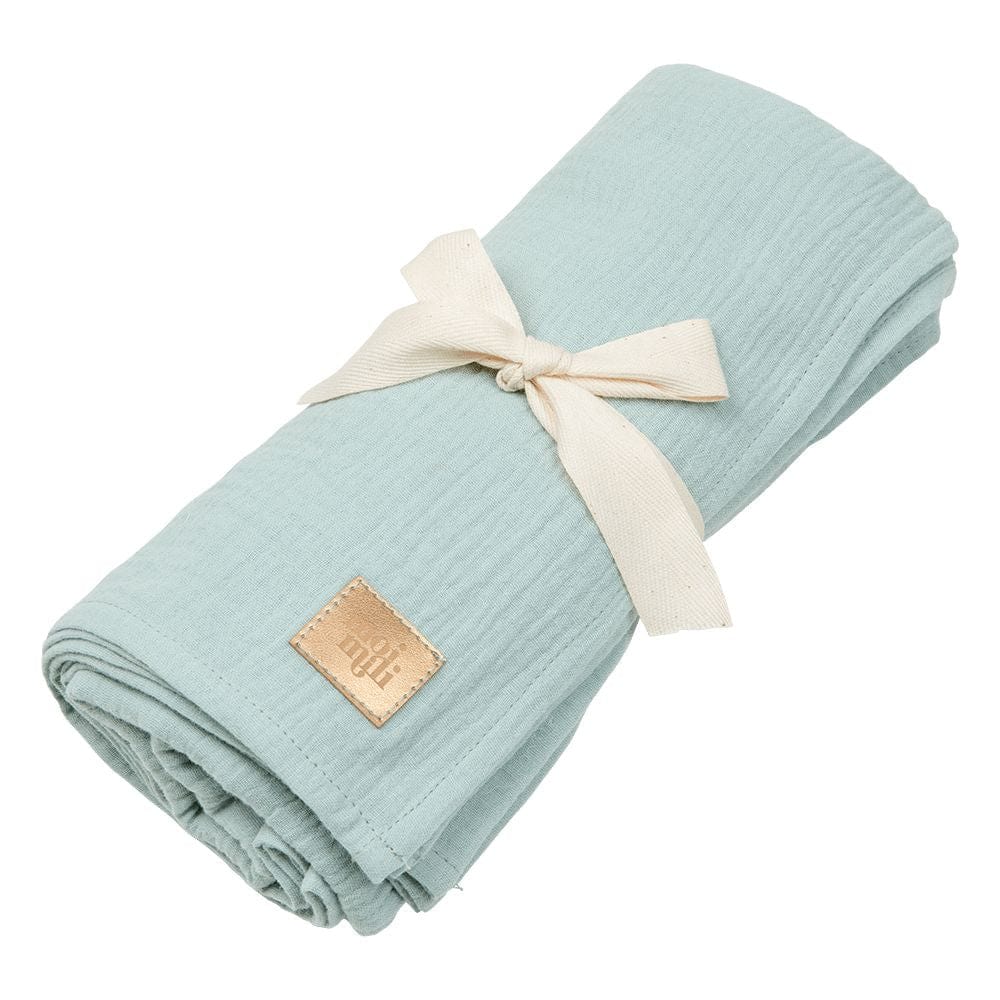 Organic Muslin Swaddle Blanket For Baby By Moi Mili - Stylemykid.com