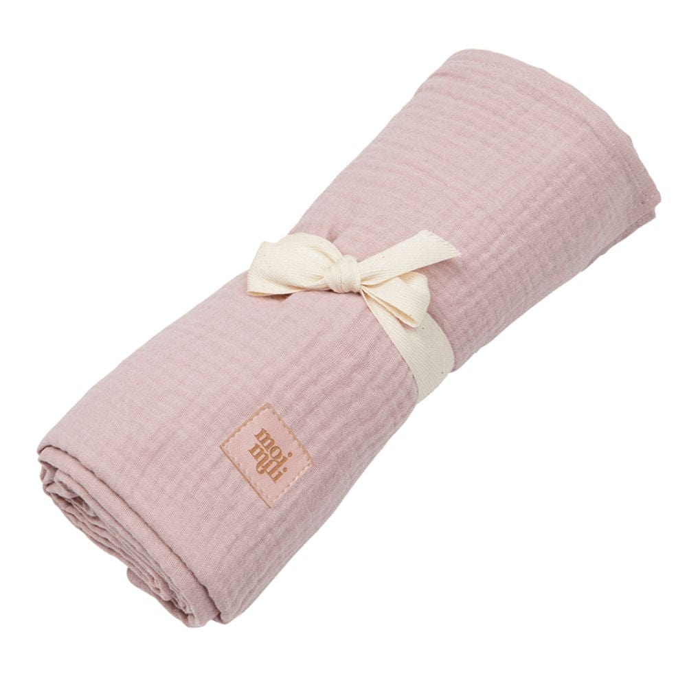 Organic Muslin Swaddle Blanket For Baby By Moi Mili - Stylemykid.com