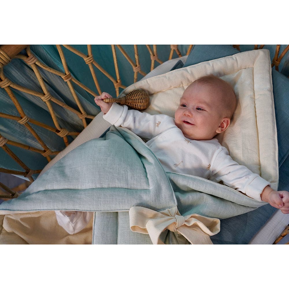 Linen Shell Baby Horn Mint - Light Green - Stylemykid.com