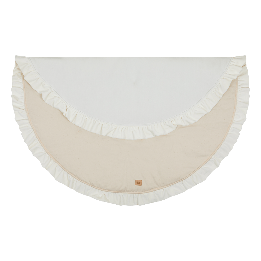 Soft Velvet Mat With Frill White - White - Stylemykid.com