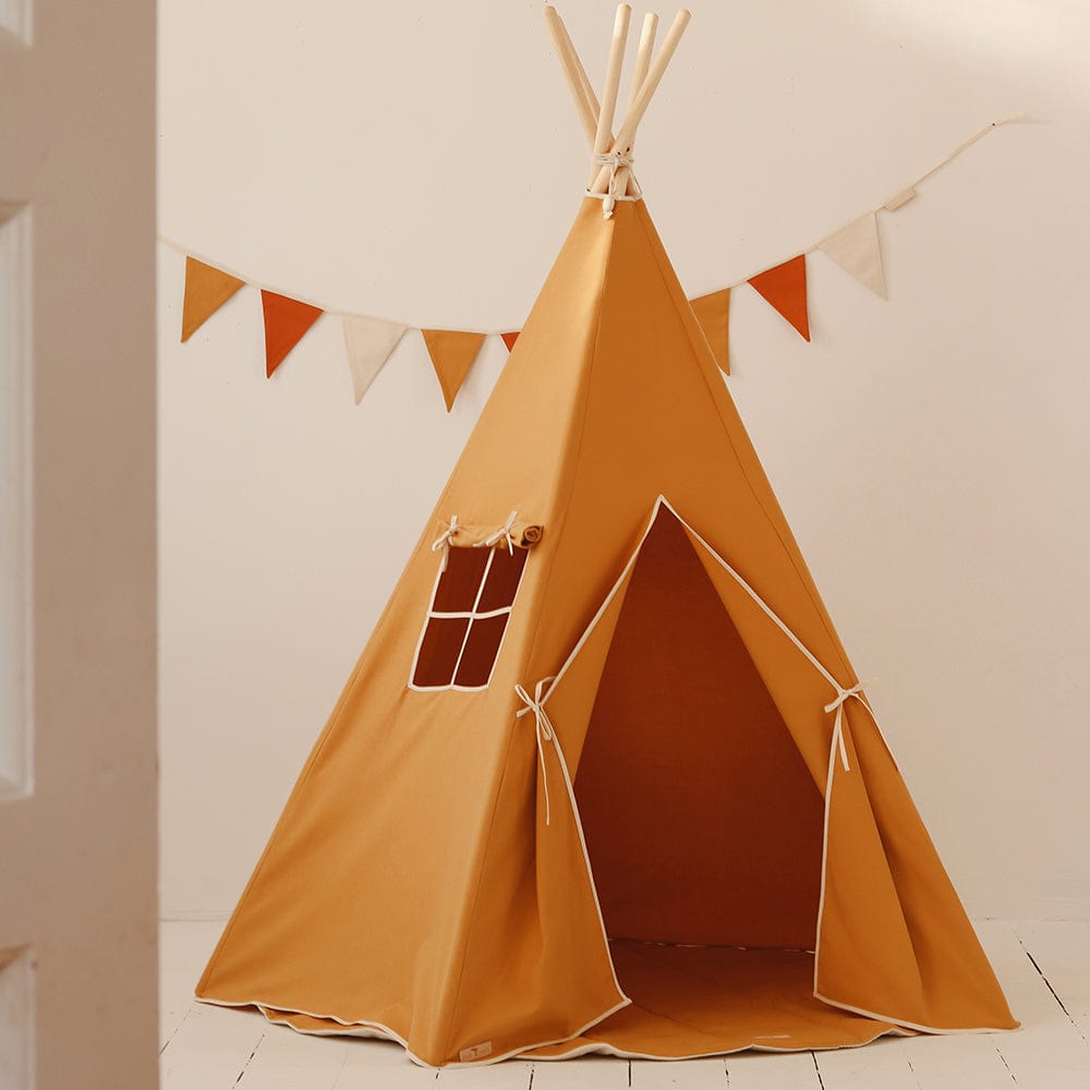 Ochre Teepee And Mat Set - Orange - Stylemykid.com