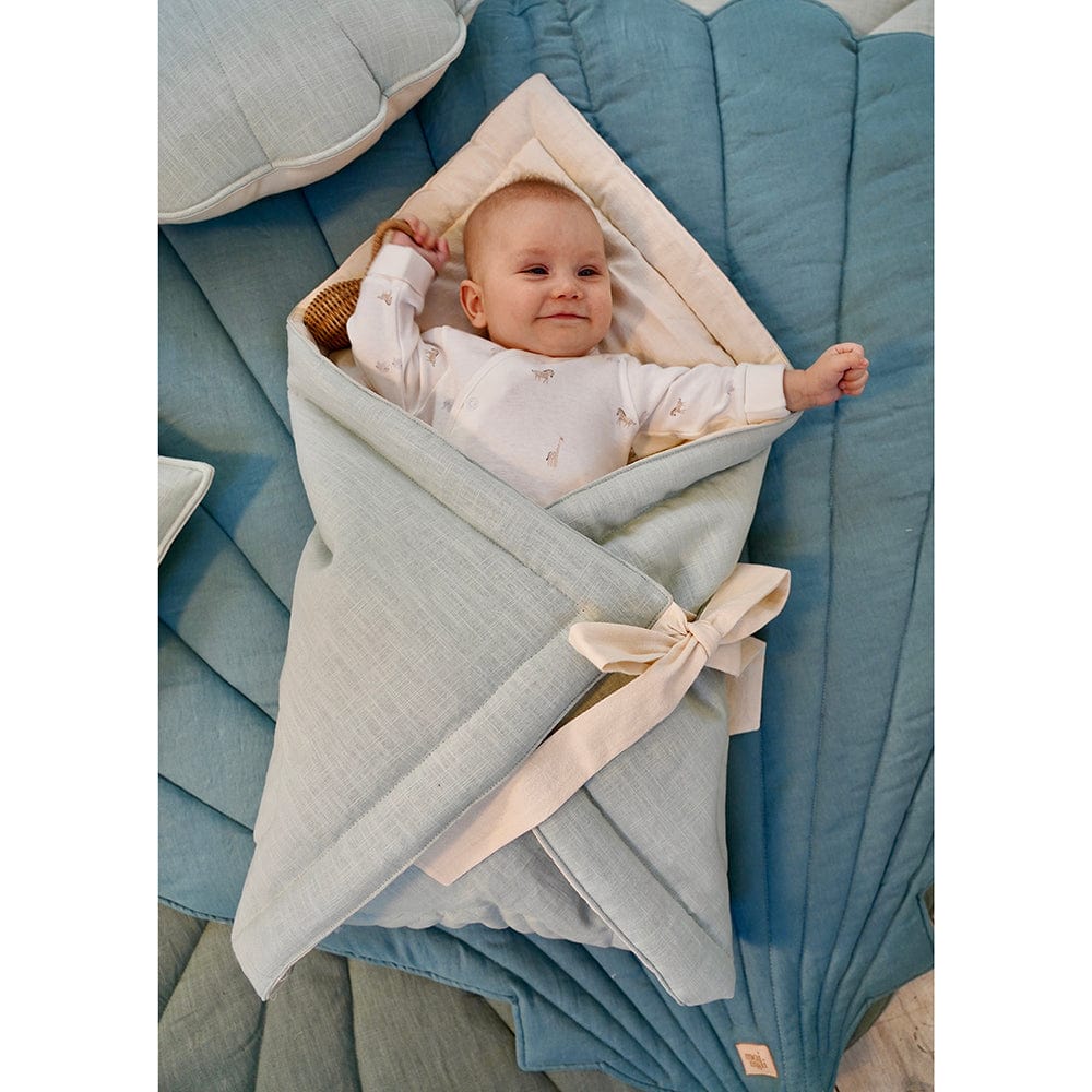 Linen Shell Baby Horn Mint - Light Green - Stylemykid.com