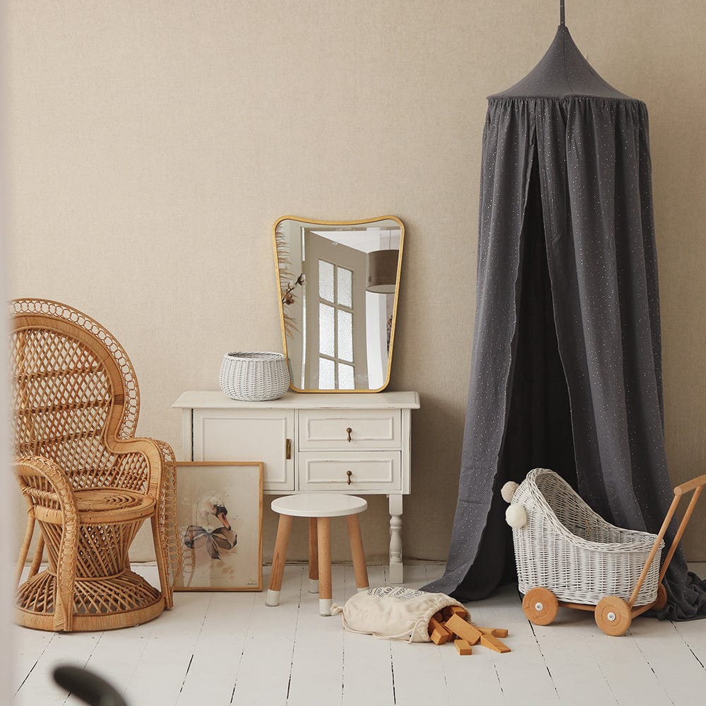 Anthracite And Gold Canopy - Dark Grey - Stylemykid.com