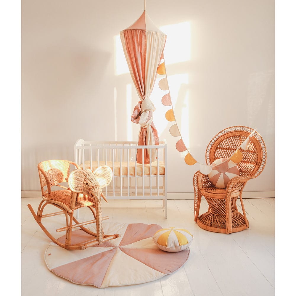 Powder Pink Circus Canopy - Pink, Beige - Stylemykid.com