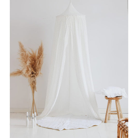 White And Gold Canopy - White, Gold - Stylemykid.com