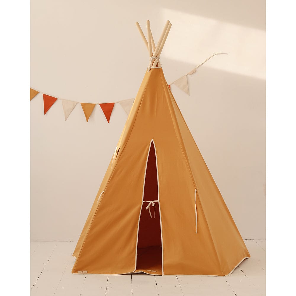 Ochre Teepee And Mat Set - Orange - Stylemykid.com