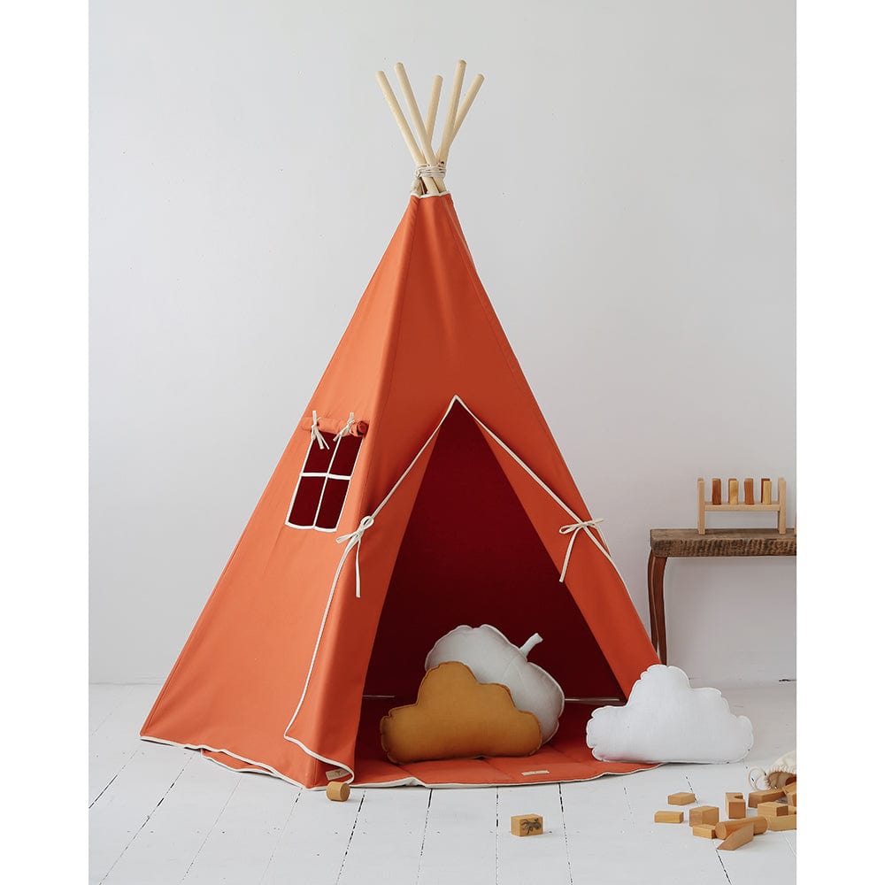 Red Fox Teepee And Mat Set - Red - Stylemykid.com