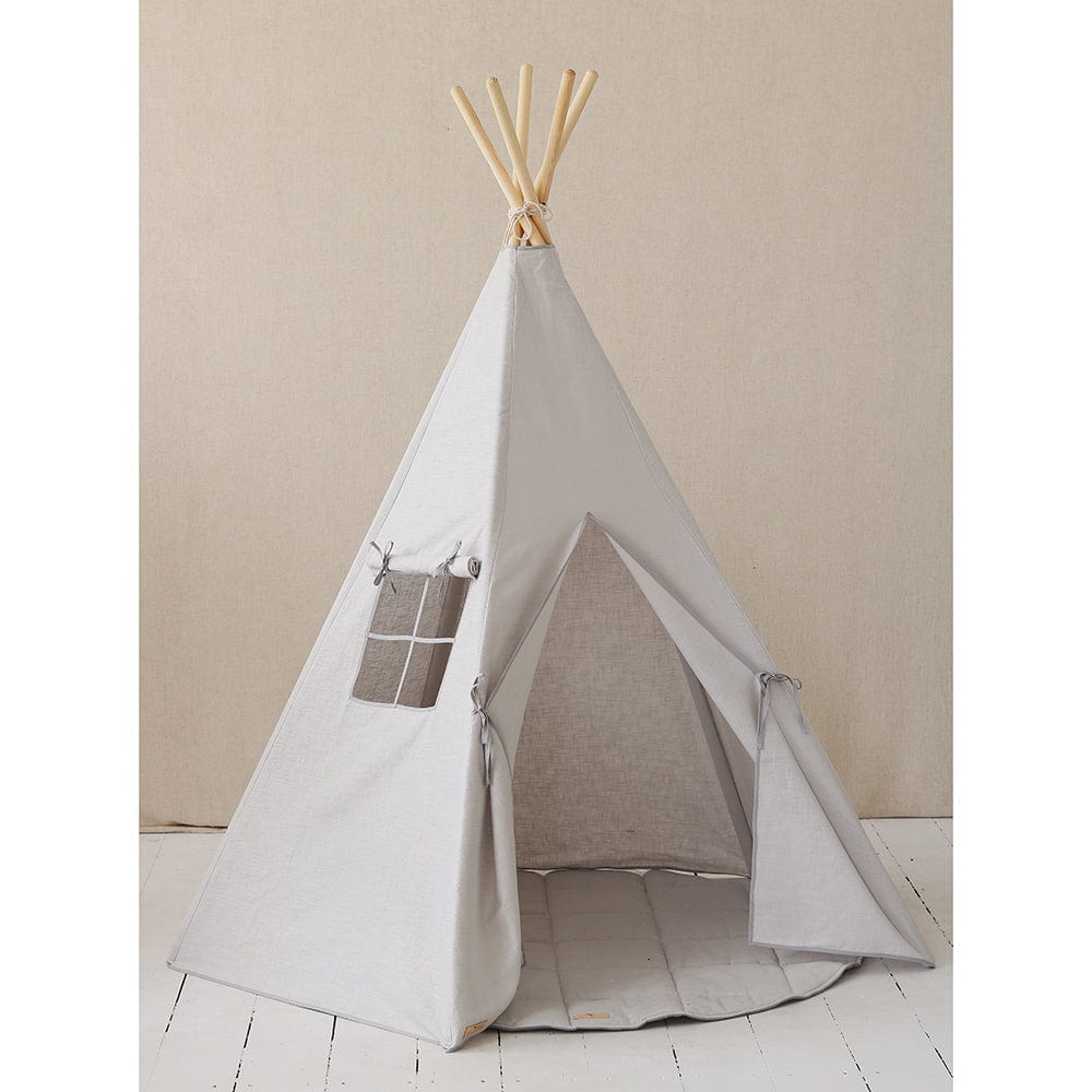 Pigeon Grey Teepee And Mat Set - Grey - Stylemykid.com