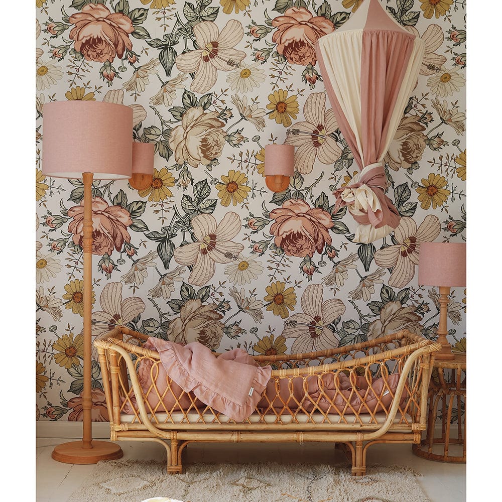 Powder Pink Circus Canopy - Pink, Beige - Stylemykid.com